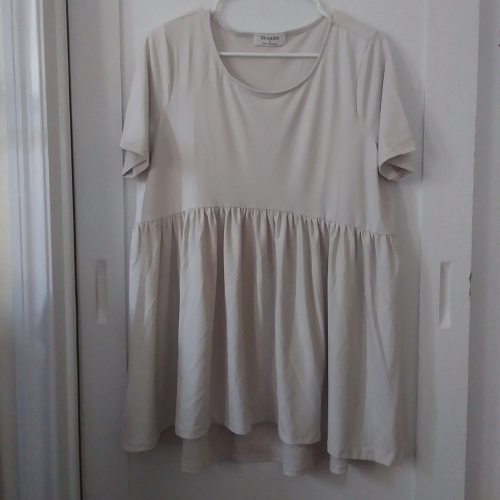 Zenana Peplum Shirt - Picture 6 of 11